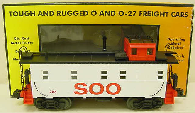 MTH 30-7790 O Soo Line Offset Steel Illuminated Caboose Car #268 LN/Box
