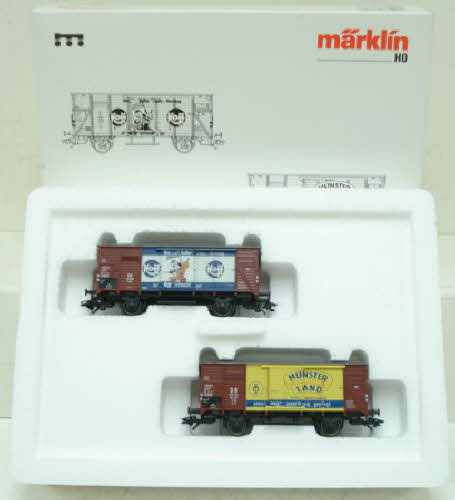 Marklin 48782 HO Scale Economic Miracle 2-Car Freight Set EX/Box