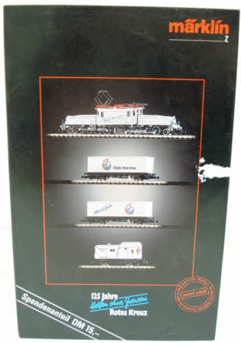 Marklin 8114 125 Z Scale 125 Years of Red Cross Electric Freight Train Set LN/Box