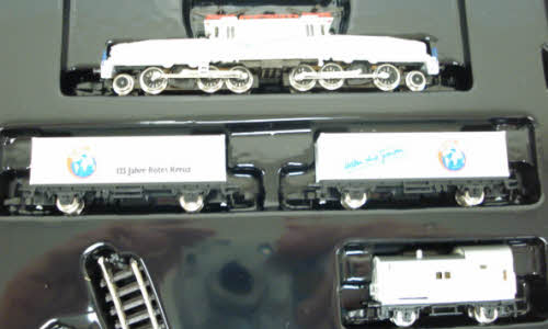 Marklin 8114 125 Z Scale 125 Years of Red Cross Electric Freight Train Set LN/Box