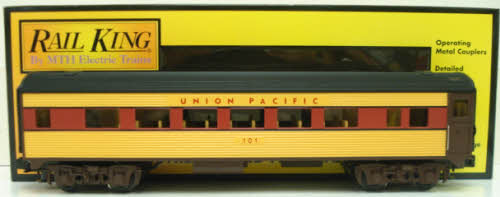 MTH 30-6107C O Gauge Union Pacific Streamlined Coach Car #101 LN/Box