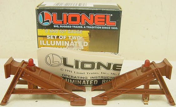 Lionel 6-12715 O and O27 Gauge Illuminated Plastic Bumpers (Set of 2)