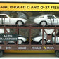 MTH 30-76064 O Pennsylvania Auto Carrier Flatcar w/ Four 1963 Corvettes #500483 LN/Box