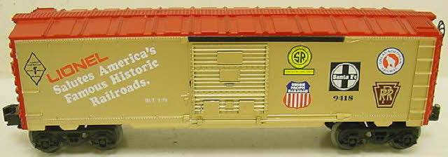 Lionel 6-9418 O Gauge Famous American Railroads Commemorative Boxcar NIB
