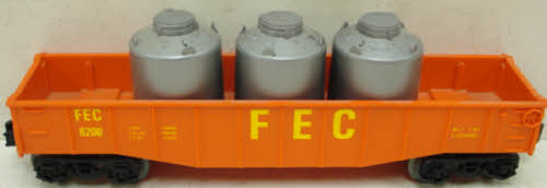 Lionel 6-6200 O Gauge FEC Orange Gondola LN/Box