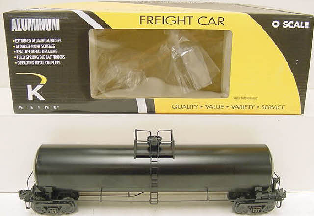 K-Line K6334-0002 O Gauge Undecorated Aluminum Tank Car LN/Box