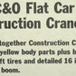 Lionel 6-9157 O Gauge Chesapeake & Ohio Flatcar with Construction Crane Kit LN/Box