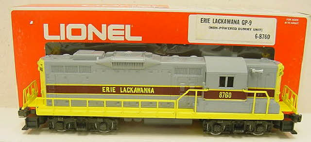 Lionel 6-8760 Erie Lackawana GP-9 Dummy Diesel Locomotive #8760 LN/Box