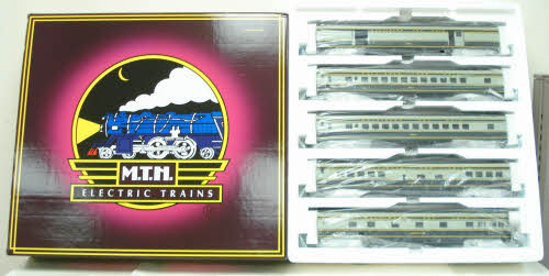 MTH 20-6565 O Baltimore & Ohio 70' Streamlined Passenger Car Set (Set of 5) LN/Box