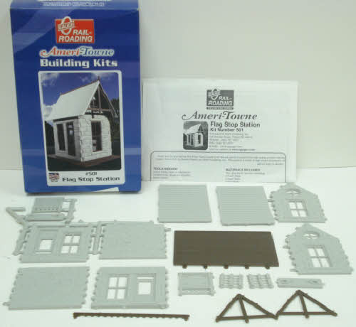 OGR 501 O Ameri-Towne Flag Stop Station Building Kit