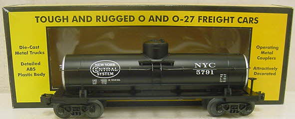 MTH 30-7310 O Gauge New York Central Semi-Scale Tank Car #5791 LN/Box