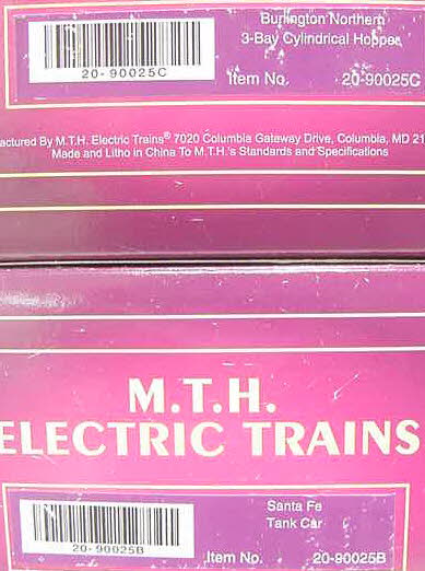 MTH 20-90025 O BNSF Merger Series Freight Car Set #1 (Set of 3) LN/Box