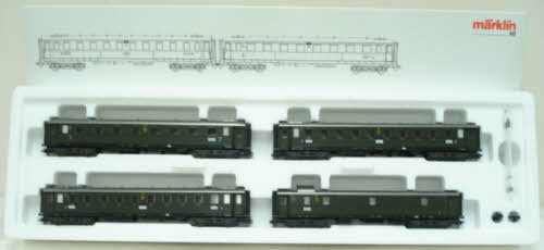 Marklin 42751 HO German State RR 4-Car Passenger Set