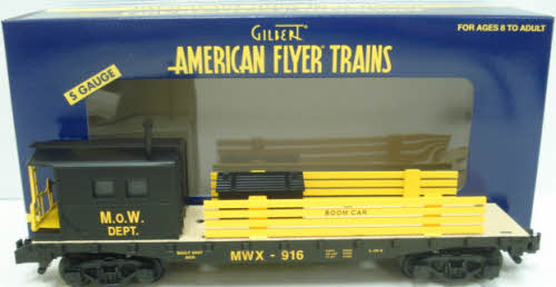 American Flyer 6-48740 S Gauge Maintenance of Way Boom Car #916 LN/Box
