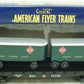 American Flyer 6-48539 S Gauge REA Flatcar w/ Piggyback Trailers LN/Box
