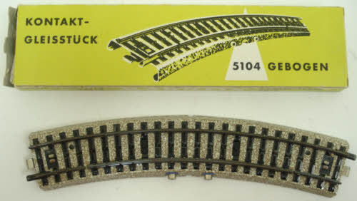 Marklin 5104 HO Scale Contact Curved Section