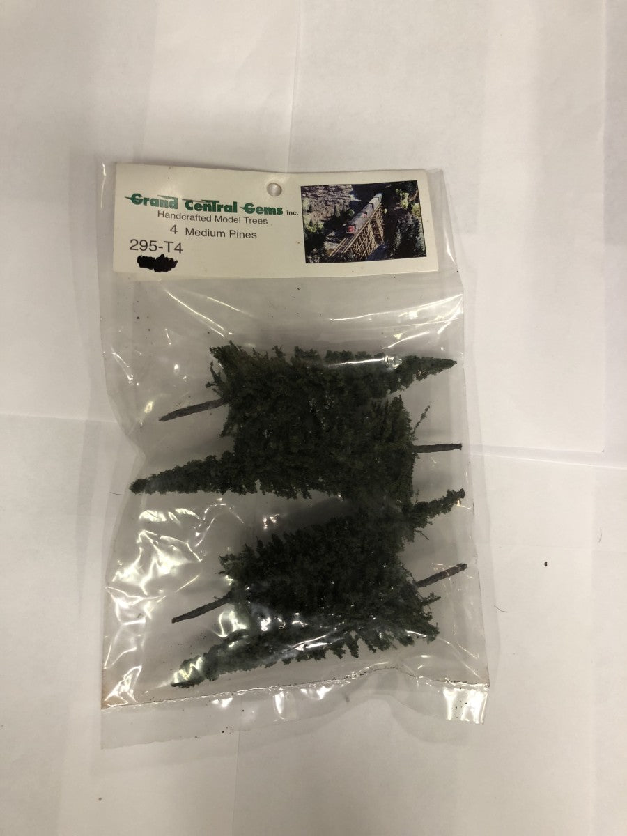 Grand Central Gems T4 Medium Pine Trees (Pack of 4)