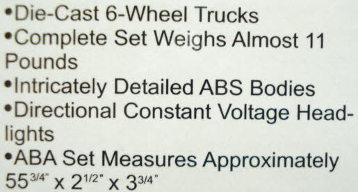 MTH 20-2206-1 EMD E8 ABA Diesel Engine Set w/PS1 #950 / #952 LN/Box