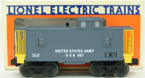 Lionel 6-16566 O Gauge United States Army Illuminated Caboose #907 LN/Box