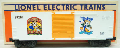 Lionel 6-19281 Mickeys Carrots Hi-Cube Boxcar LN/Box