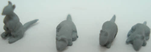 Arttista 1326 O Scale Rat Pewter Figures (Set of 4)