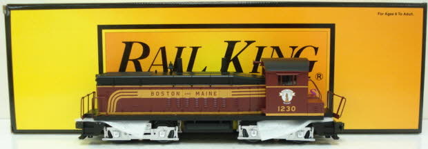 MTH 30-2179-1 O Gauge Boston & Maine SW-9 Diesel Switcher w/PS1 #1230 NIB