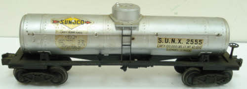 Lionel 2555 Vintage O Sunoco Single Dome Tank Car