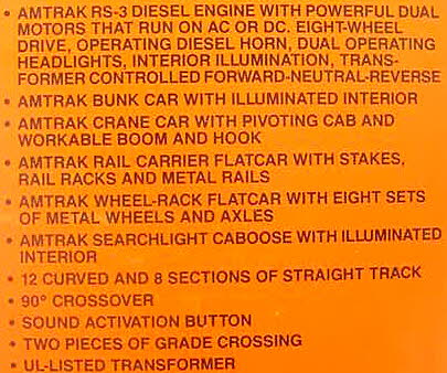 Lionel 6-11723 Amtrak Work Train O Gauge Diesel Train Set MT/Box