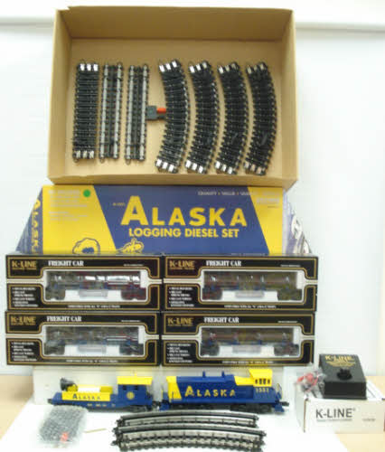K-Line K1211 Alaska Logging O Gauge Diesel Train Set LN/Box