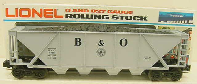 Lionel 6-6138 O Baltimore and Ohio Covered Quad Hopper LN/Box