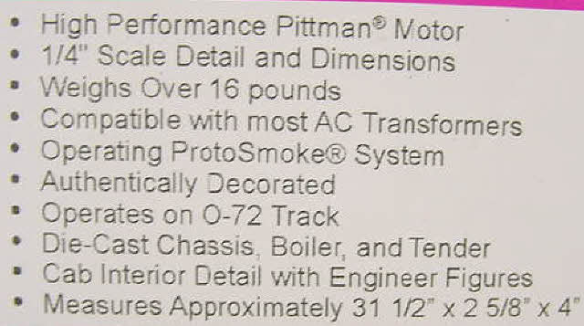 MTH 20-3036-1 O Gauge N&W 2-6-6-4 Class A Steam Locomotive