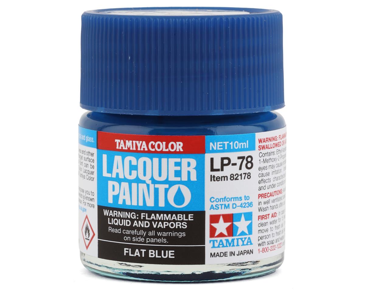 Tamiya 82178 LP-78 Flat Blue Lacquer Paint - 10 ml. Bottle