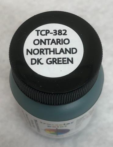 Tru-Color 382 Railroad Color ONT Dark Green Acrylic Paint 1 Oz. Bottle