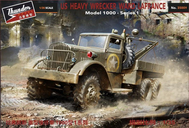 Thunder Model 35009 1:35 Ward LaFrance US Heavy Wrecker Truck Plastic Model Kit
