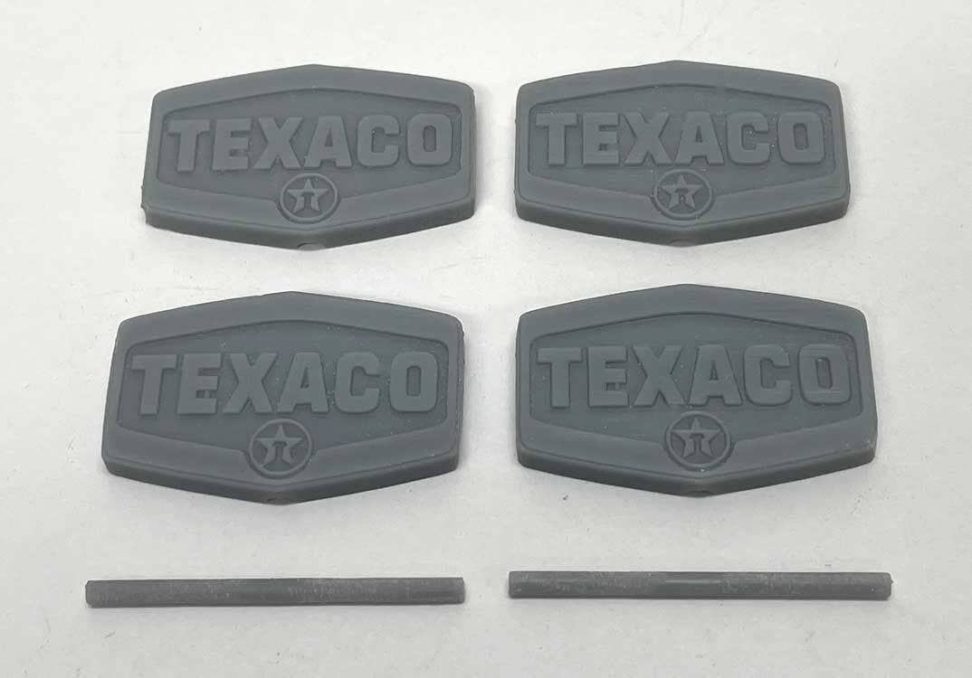 Phoenix Precision Models 30651 N Texaco Gas Station Signs 3-D Kit (Set of 2)