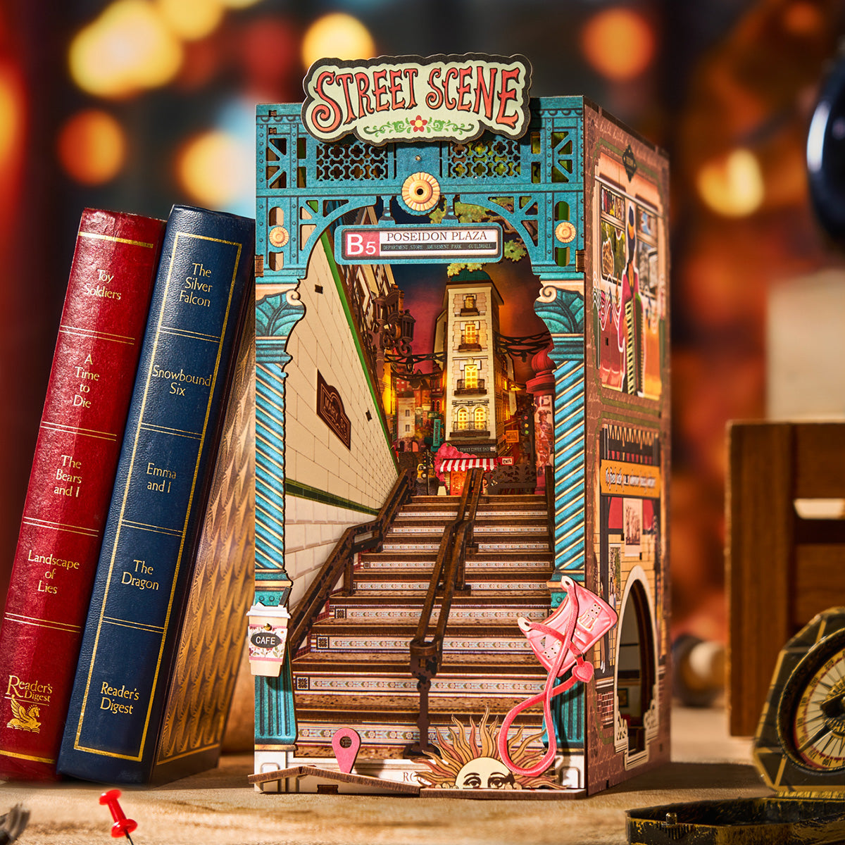 Robotime TGB13 Rolife Street Scene DIY Book Nook