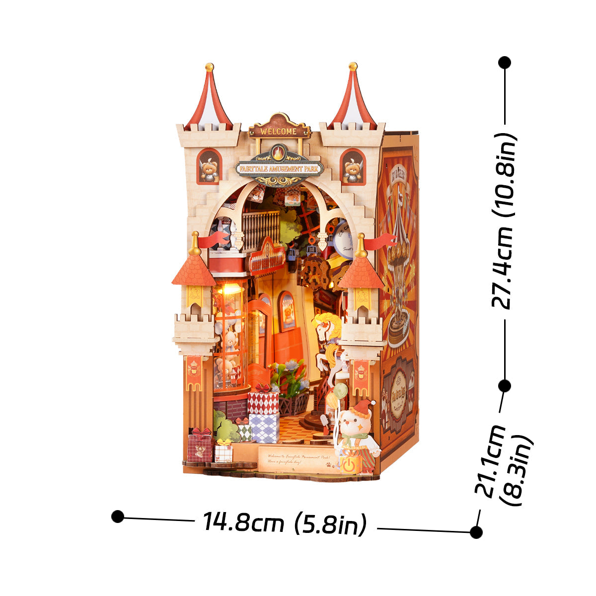 Robotime TGB17 Rolife Fairytale Amusement Park DIY Book Nook