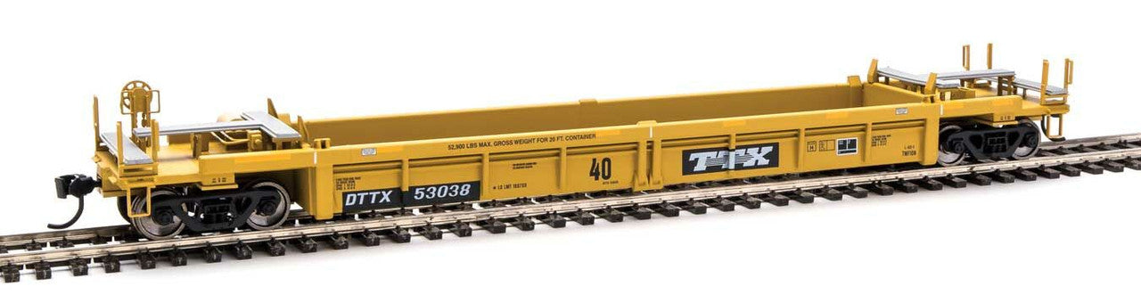 Walthers 910-8412 HO Trailer-Train DTTX Thrall Rebuilt 40' Well Car #53038