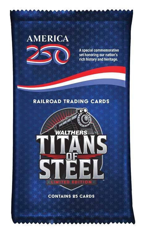 Walthers 900-2001 America250 Titans of Steel Card (Pack of 25)
