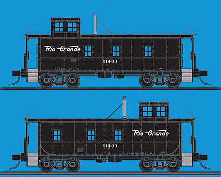 Trainworx Inc. 31401-03 N DRGW 1400-Series Steel Cupola Caboose #01403