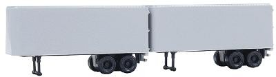 Atlas 2930 N Scale Undecorated 24' Trailer (Set of 2)