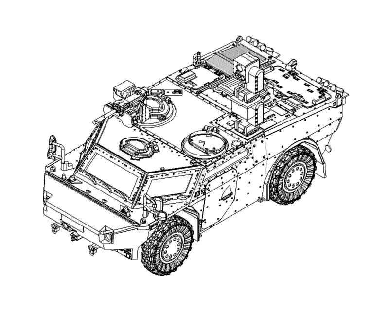 Trumpeter 07402 1:72 German Fennek LGS Light Armored Vehicle Plastic Model Kit