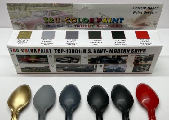 Tru-Color 13001 U.S. Navy Modern Warship Paints (Set of 6)
