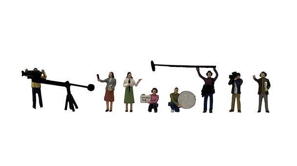 TomyTec 320692 N TV Crew Figure (Set of 8)