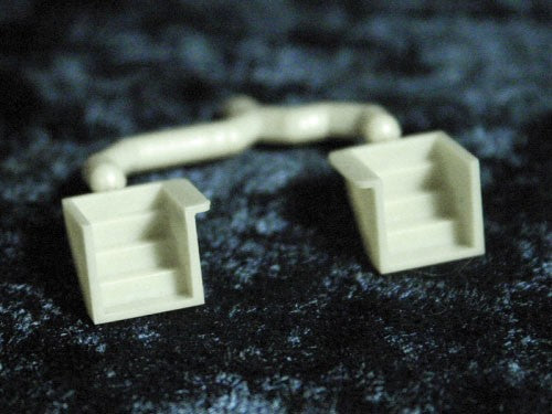 Palace Car 4003 HO Rock Island Rebuilt Coaches 4-Tread Fixed Steps (Pack of 4)
