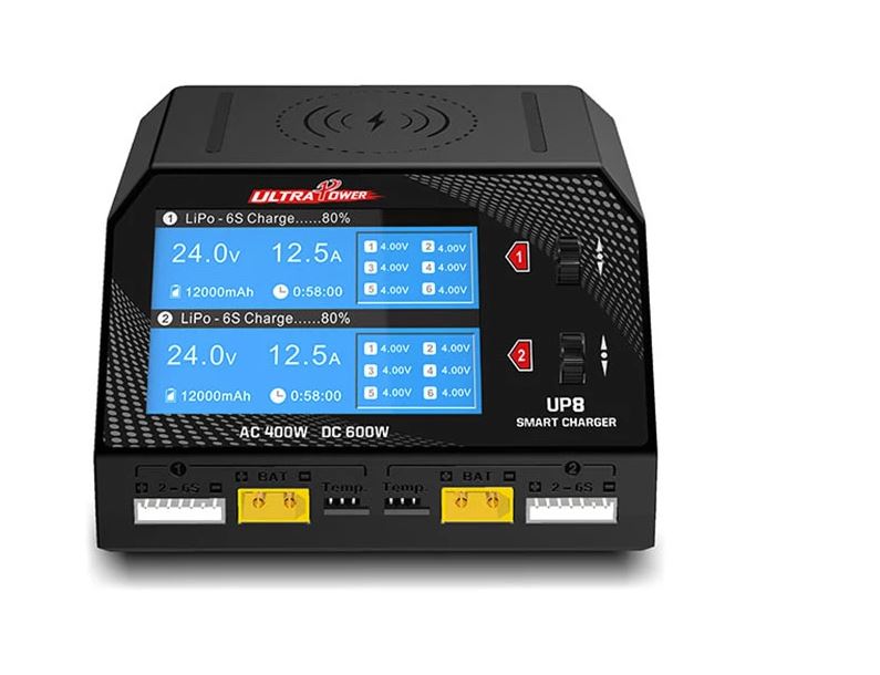 Ultra Power Technology UP8 600W, 16A Smart Dual Channel AC/DC Charger