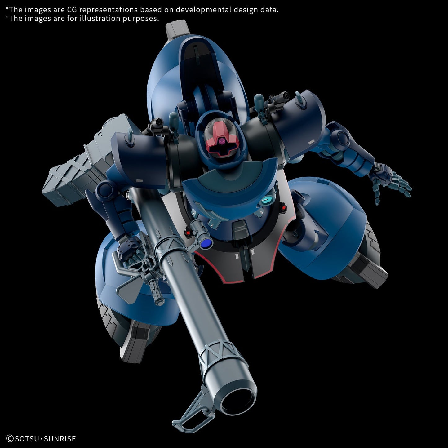 Bandai 2794159 1:144 HG GQuuuuuuX MS-9 Challia’s Rick Dom (GQ) Plastic Model Kit