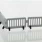 3D to Scale 50-103-WT 1:50 White Plastic Pedestrian Barricades (Pack of 4)