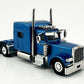 HO Logistics Replicas 38906 HO Metallic Blue Peterbilt 389 with Sleeper Cab
