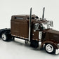 HO Logistics Replicas W90002 HO Brown Kenworth W900L 2-Axle Sleeper Cab